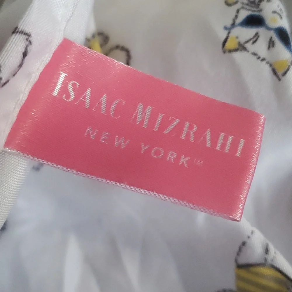 ISAAC MOZRAHI CATS ON THE BEACH TWIN FLAT SHEET.     #5163